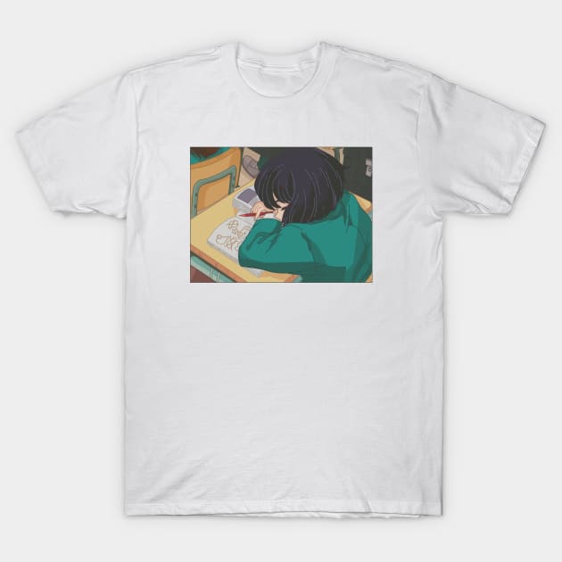 Anime girl T-Shirt by Galka